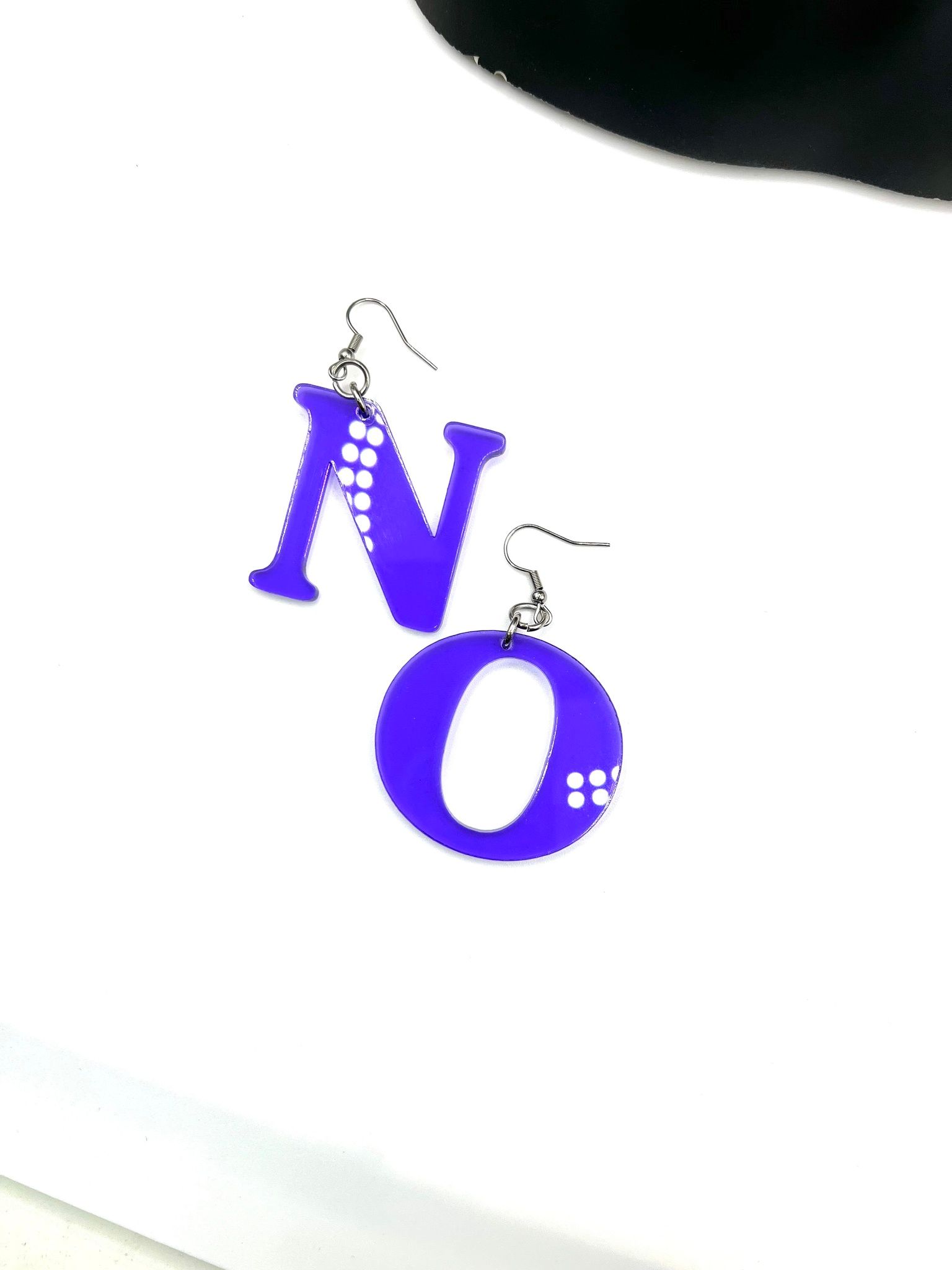 NO in purple