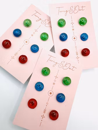 Dots - Trepack; Green, Blue, Red