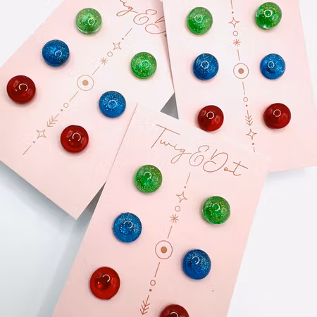 Dots - Trepack; Green, Blue, Red