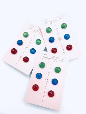Dots - Trepack; Green, Blue, Red