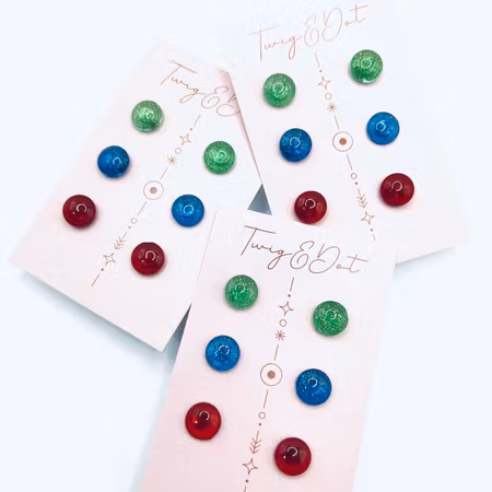 Dots - Trepack; Green, Blue, Red