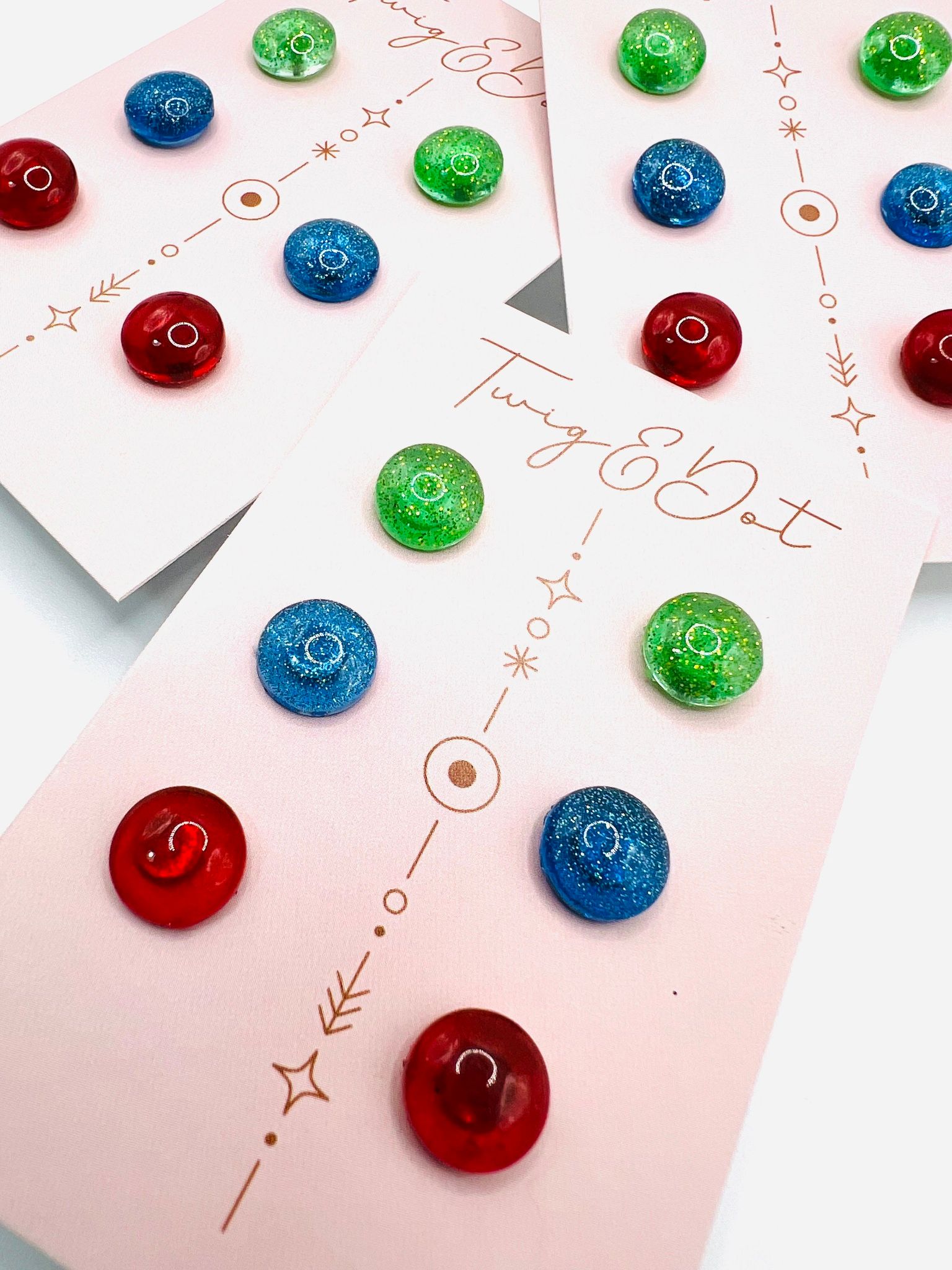 Dots - Trepack; Green, Blue, Red