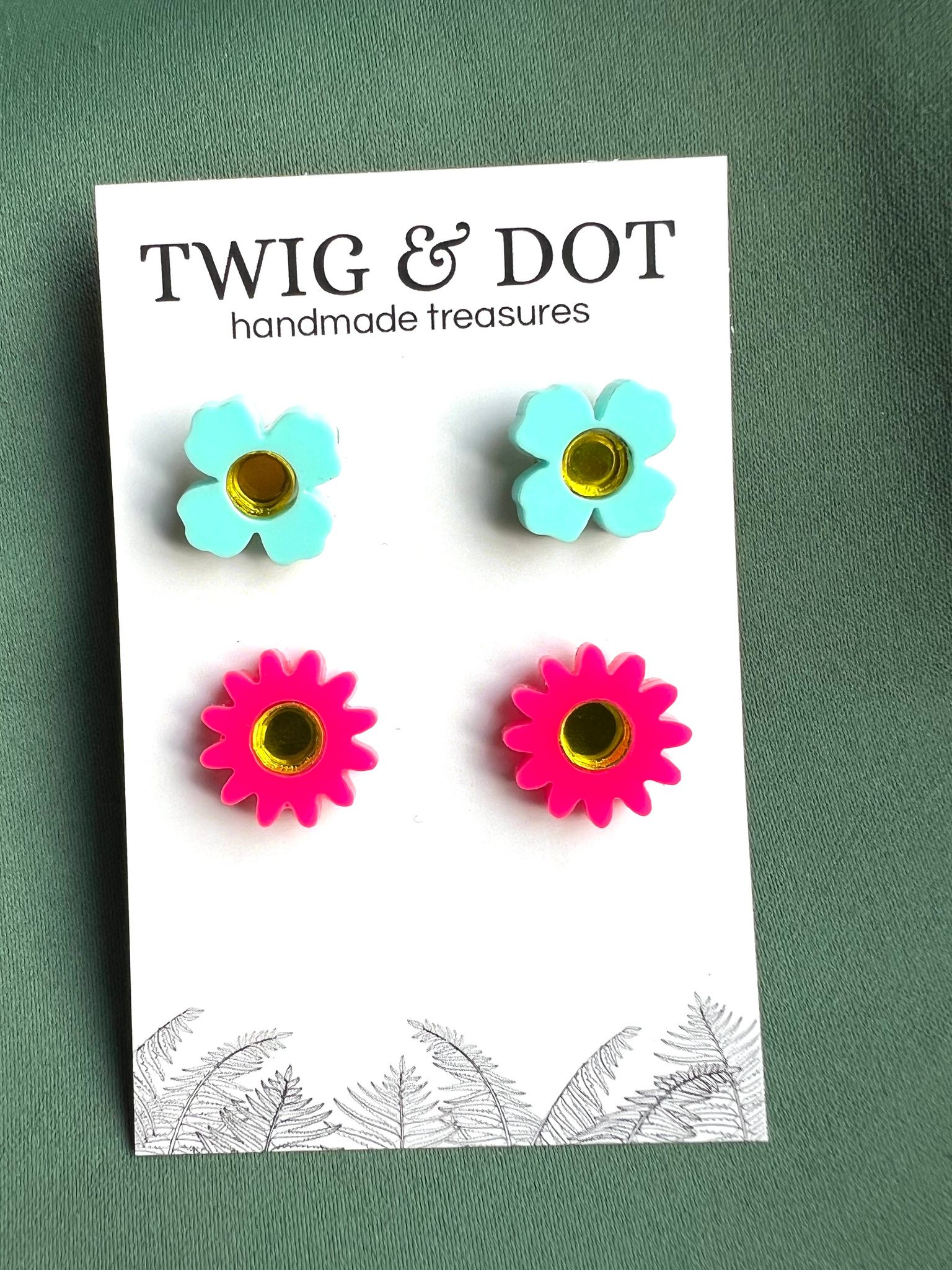 Mini Blues & Pink Daisy