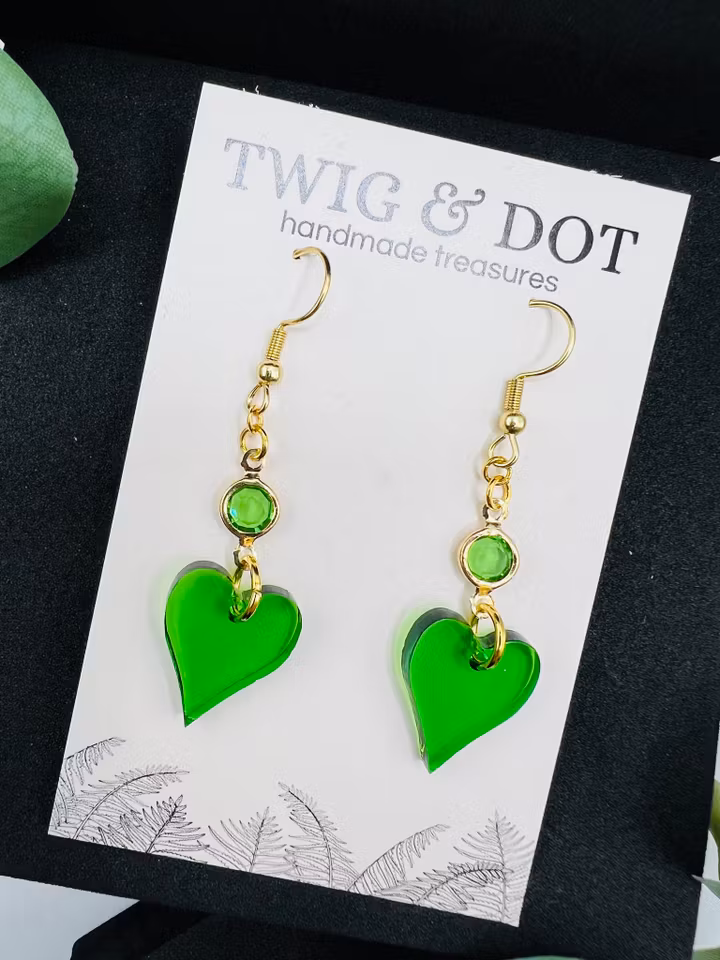 Lovely leafs in green - mini