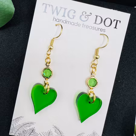 Lovely leafs in green - mini