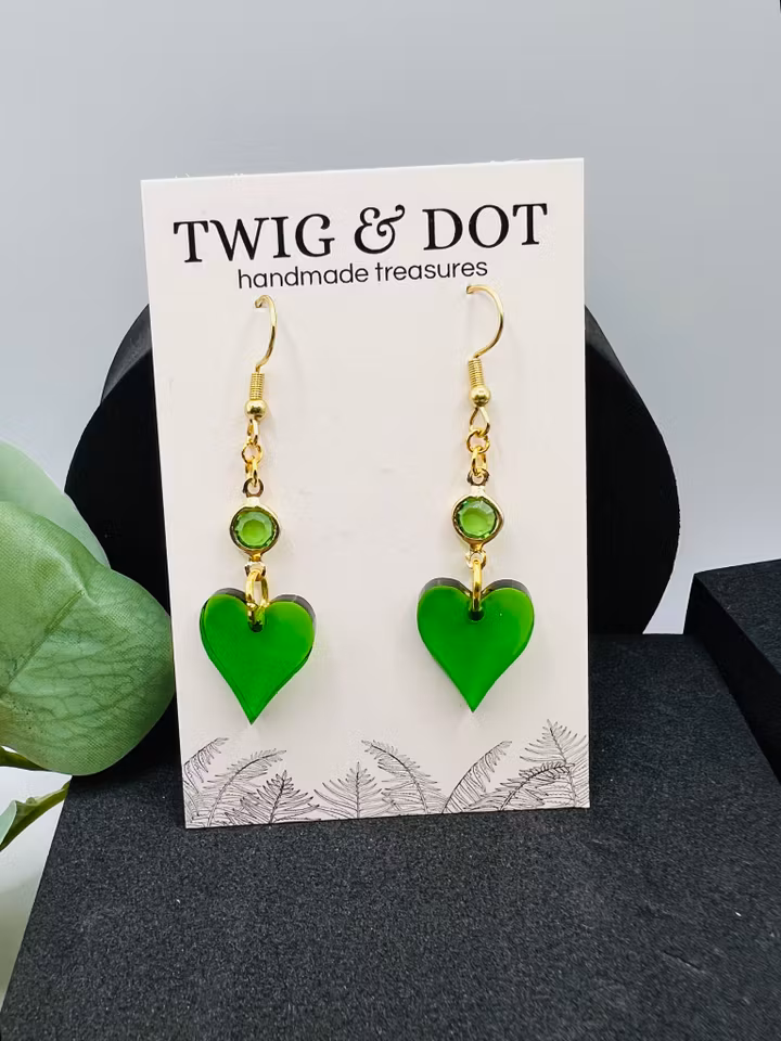 Lovely leafs in green - mini