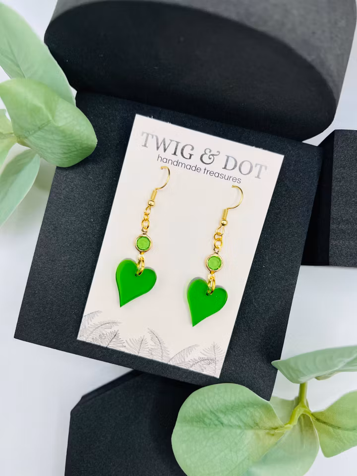 Lovely leafs in green - mini