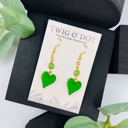 Lovely leafs in green - mini