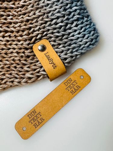 Viklapp i konstläder - egen text