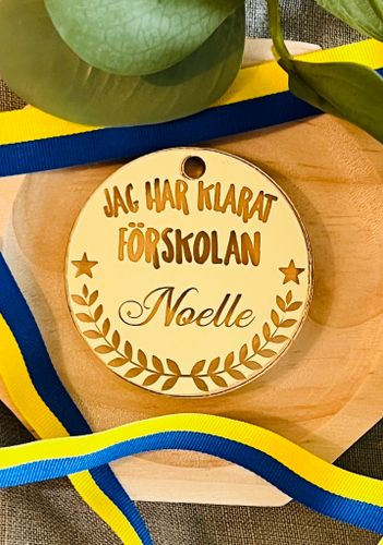 "Jag har klarat"-medalj - Eget val av namn och ord