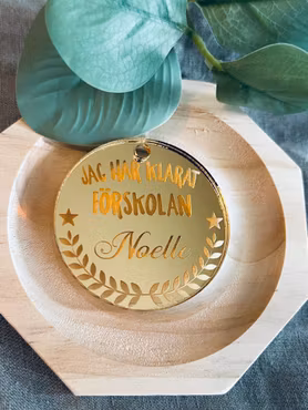 "Jag har klarat"-medalj - Eget val av namn och ord