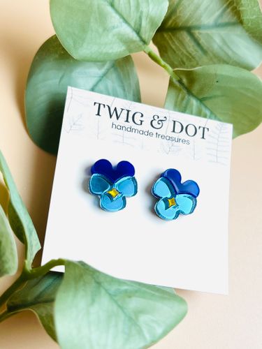 Viol - Blue, studs
