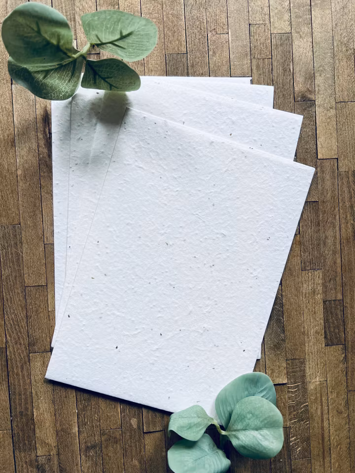 Planterbart fröpapper - olika storlekar