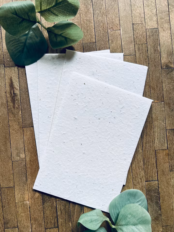 Planterbart fröpapper - olika storlekar