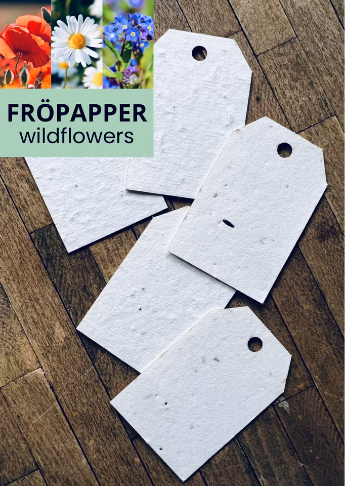 Planterbart fröpapper - etiketter