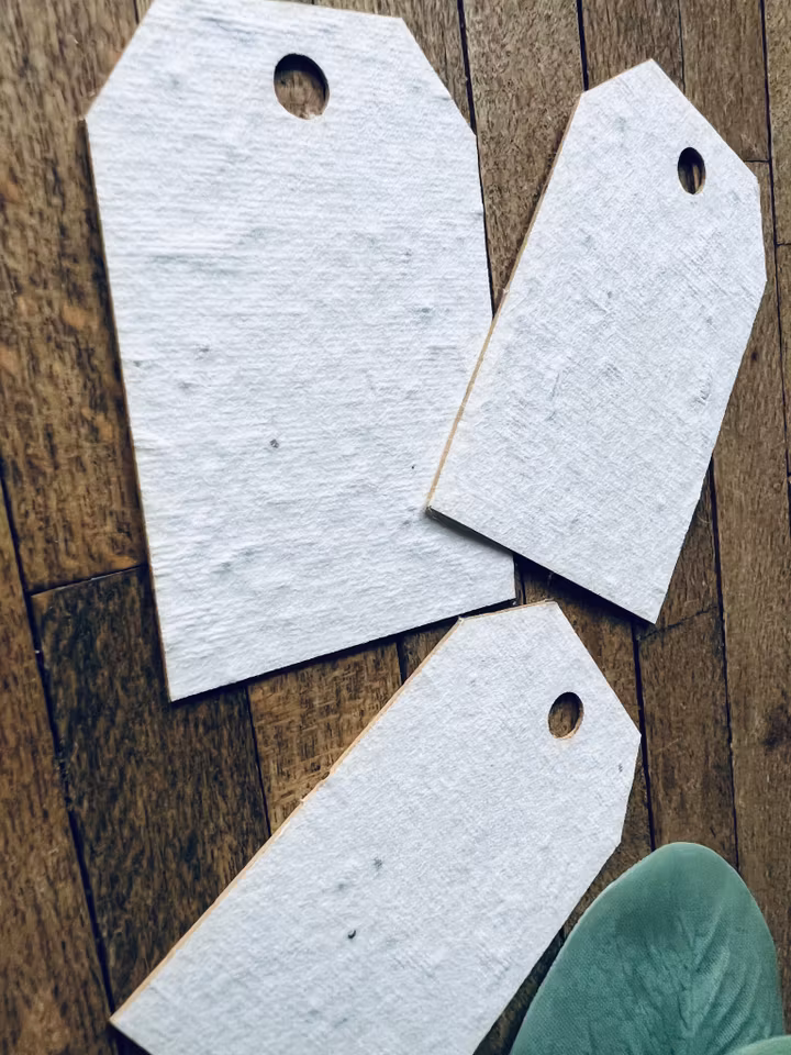 Planterbart fröpapper - etiketter