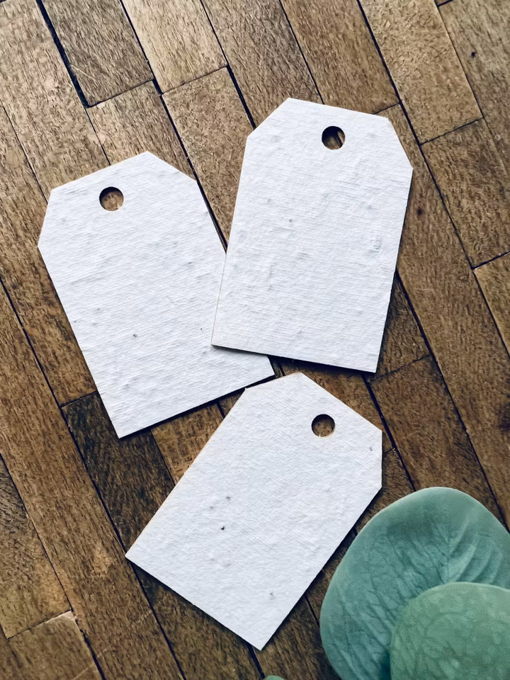 Planterbart fröpapper - etiketter