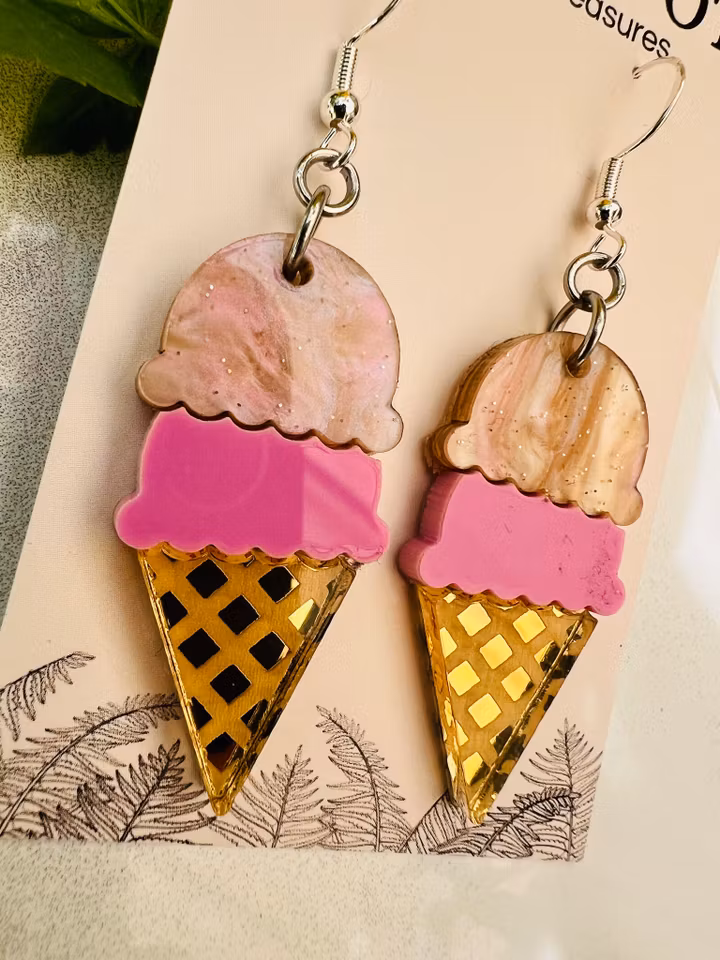 Peach sorbet ice cream