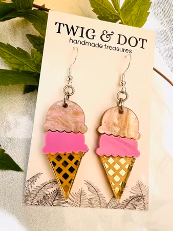 Peach sorbet ice cream