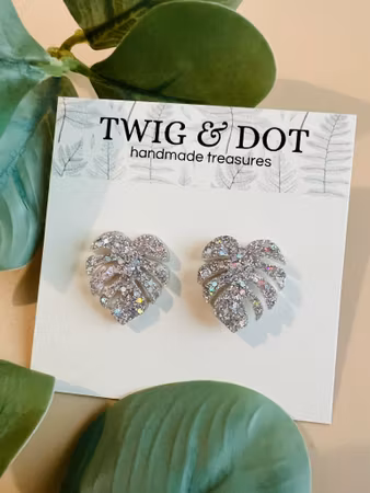 Mini Monstera Holo Silver - stift