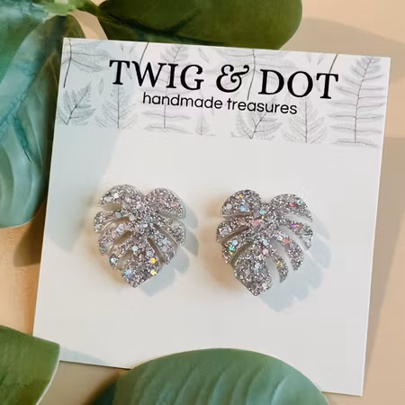 Mini Monstera Holo Silver - stift