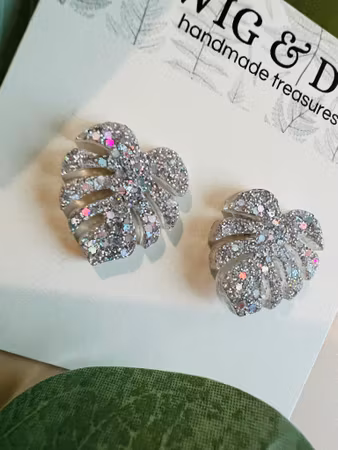 Mini Monstera Holo Silver - stift