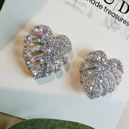 Mini Monstera Holo Silver - stift