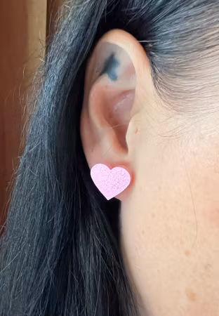 Pink Shimmer Heart