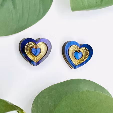 Mini Radiant Heart - Purple Storm