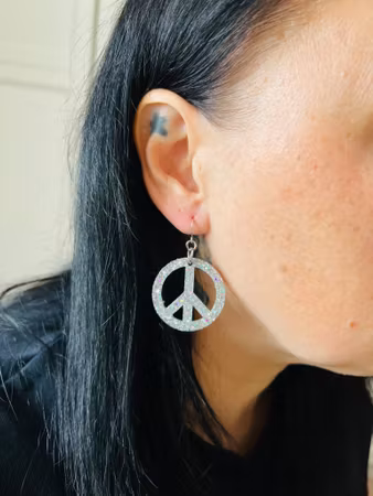 Peace Holo Silver