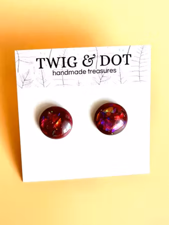 Night Glam Button Studs