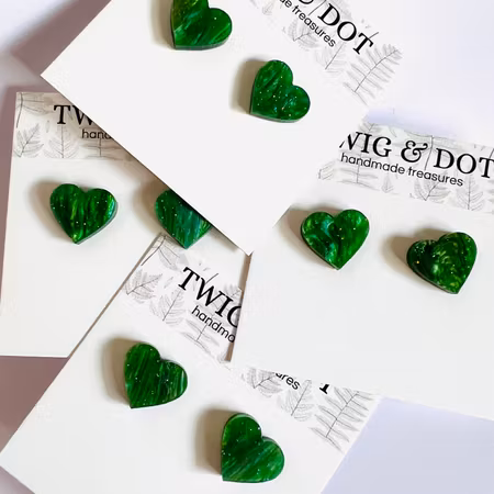 Malachite Green Heart