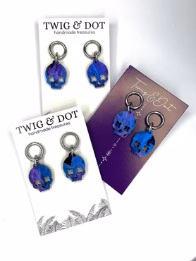 Sully Scull Ring - Purple Storm