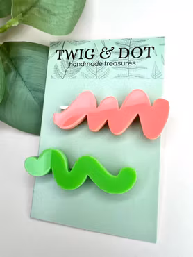 Squiggle & Wiggle Hårspännen