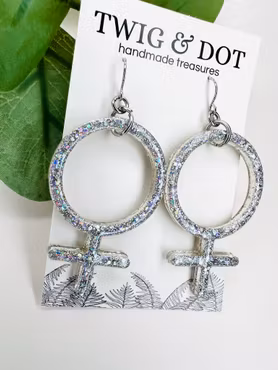 Thin Venus Crazy Silver Glitter