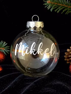 "Polstjärnan" - Julkula med namn, plast