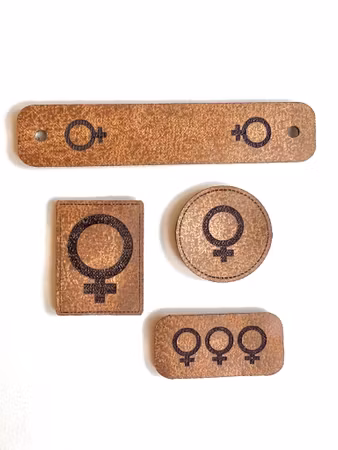 Lappar i konstläder - Venuskollektion