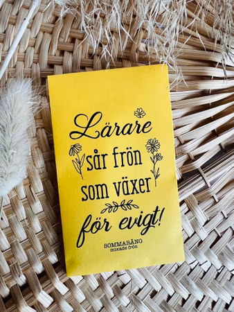 Fröpåse - Lärare sår frön som växer för evigt!