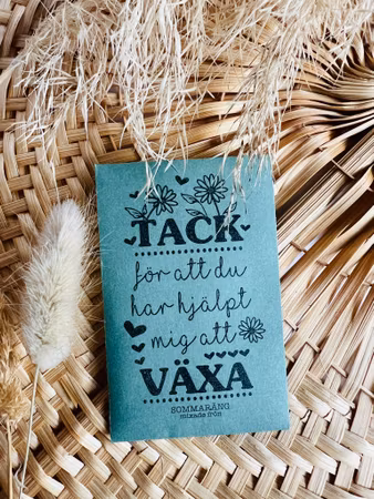 Fröpåse - Tack för att du har hjälpt mig att växa