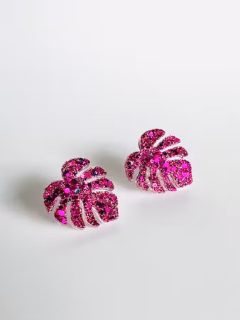 Little Monstera Electric pink