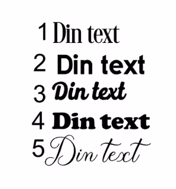 Konstläderlappar/Etiketter - egen text