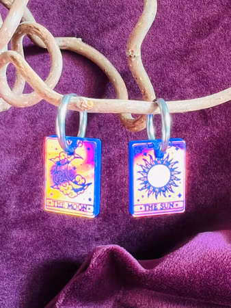 Tarot Sun & Moon -Purple Prism