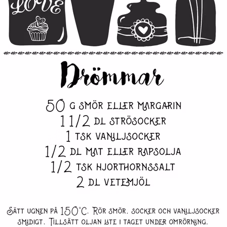 Drömmar recept