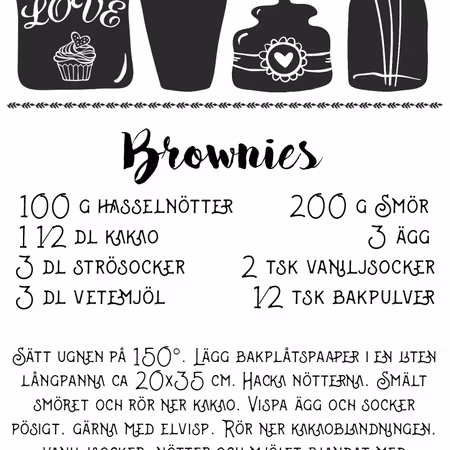 Brownies recept