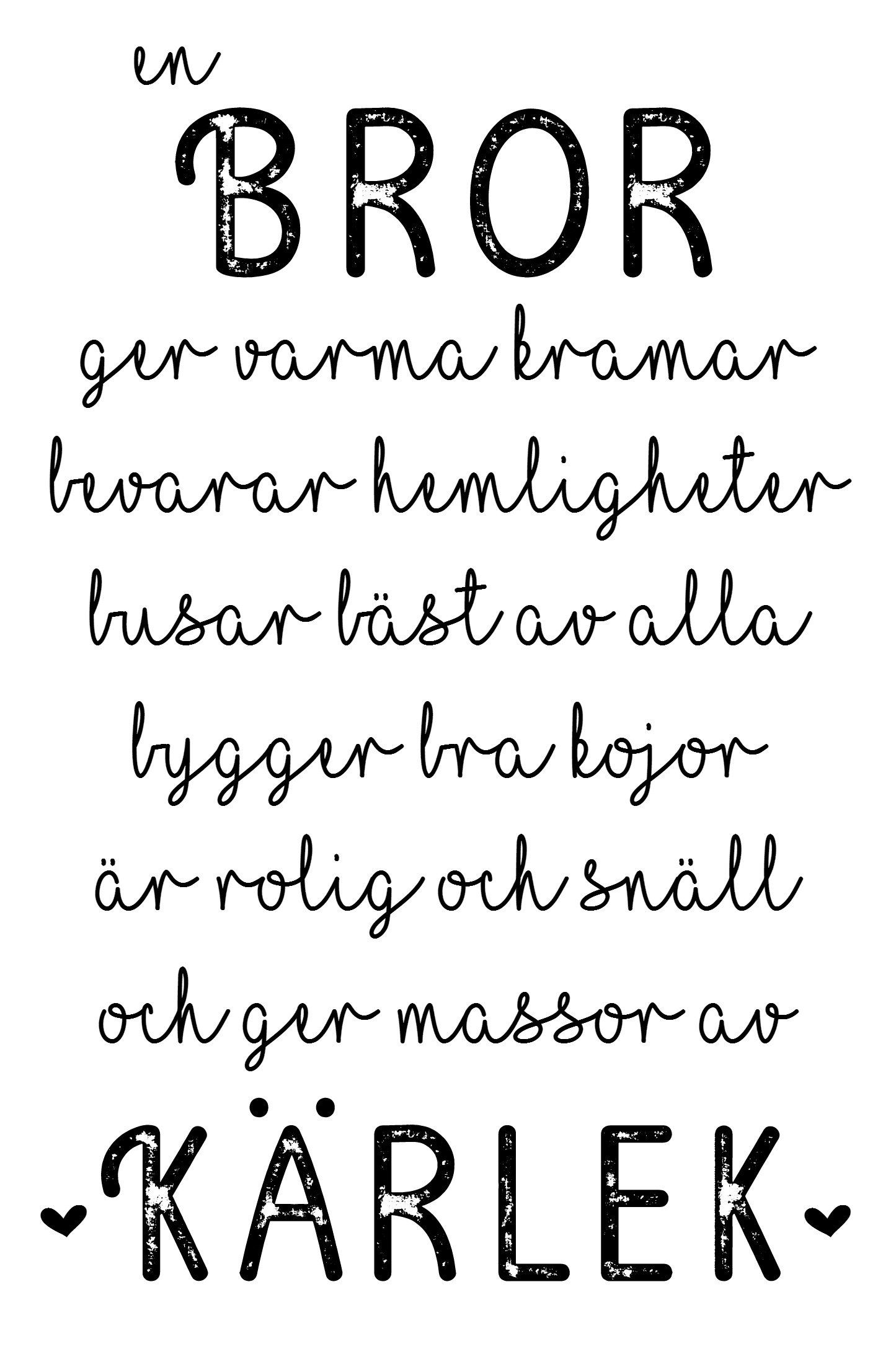 En Bror / Syster / Kusin