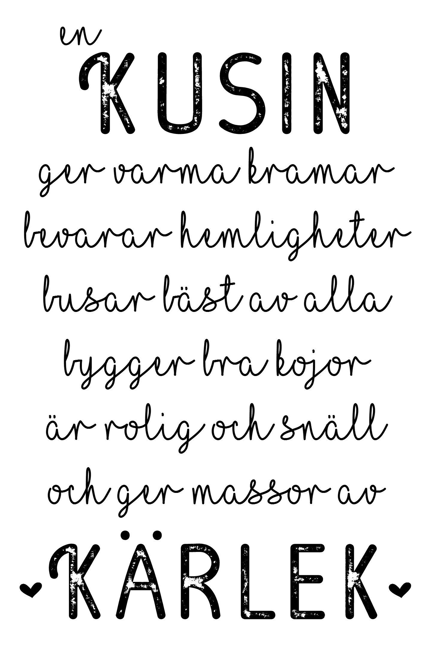 En Bror / Syster / Kusin
