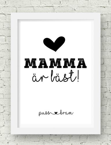 Mamma är bäst - A4