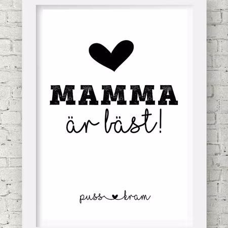 Mamma är bäst - A4