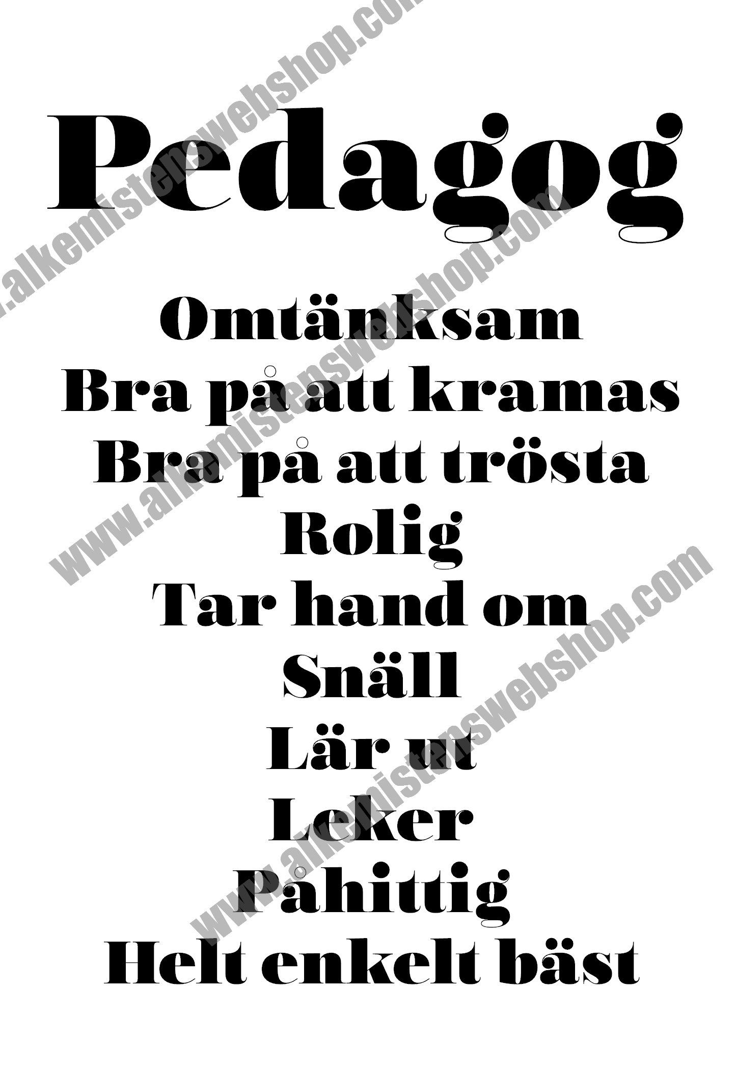 Pedagog - A4