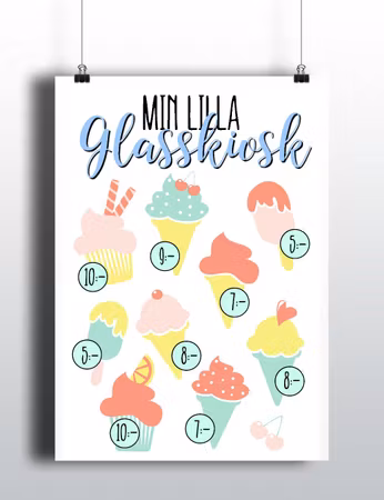 Min lilla glasskiosk - A4